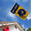 West Virginia Mountaineers Football Helmet Flag - 757 Sports Collectibles