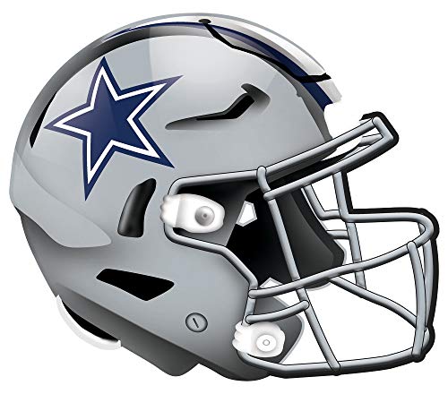 Fan Creations NFL Dallas Cowboys Unisex Dallas Cowboys Authentic Helmet, Team Color, 12 inch - 757 Sports Collectibles