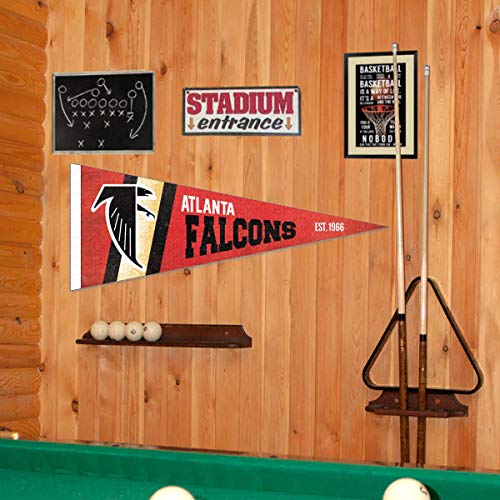 WinCraft Atlanta Falcons Throwback Vintage Retro Pennant Flag - 757 Sports Collectibles