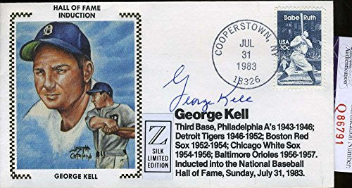 GEORGE KELL 1983 HOF JSA SIGNED FDC AUTHENTIC AUTOGRAPH