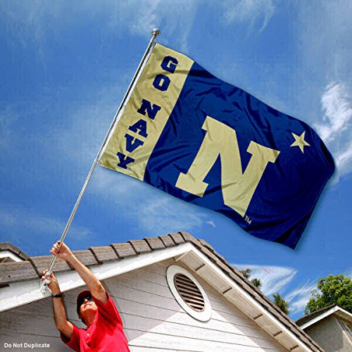 College Flags & Banners Co. US Navy Midshipmen Vegas Gold Flag - 757 Sports Collectibles