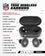 NFL Tampa Bay Buccaneers True Wireless Earbuds, Team Color - 757 Sports Collectibles