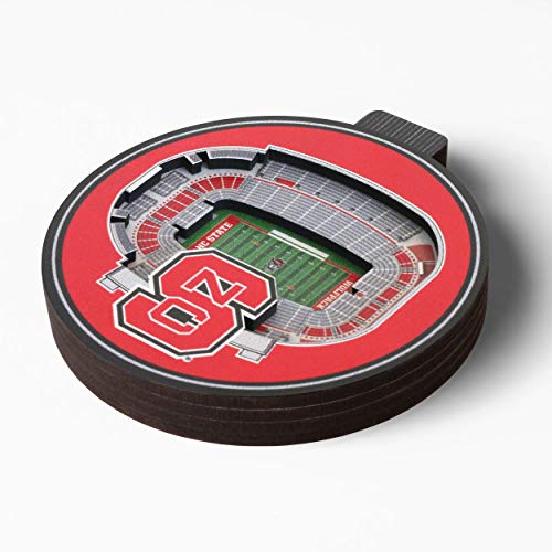 NCAA NC State Wolfpack - Carter-Finley 3D Stadium View Ornament, Team Colors, Large - 757 Sports Collectibles