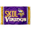 WinCraft Minnesota Vikings Skol 3x5 Outdoor Pole Flag - 757 Sports Collectibles