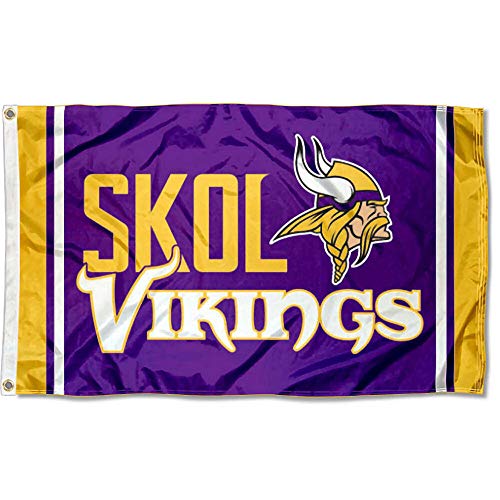 WinCraft Minnesota Vikings Skol 3x5 Outdoor Pole Flag - 757 Sports Collectibles