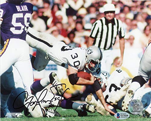 Mark van Eeghan Autographed Oakland Raiders 8x10 Photo - BAS COA (Horizontal) - 757 Sports Collectibles