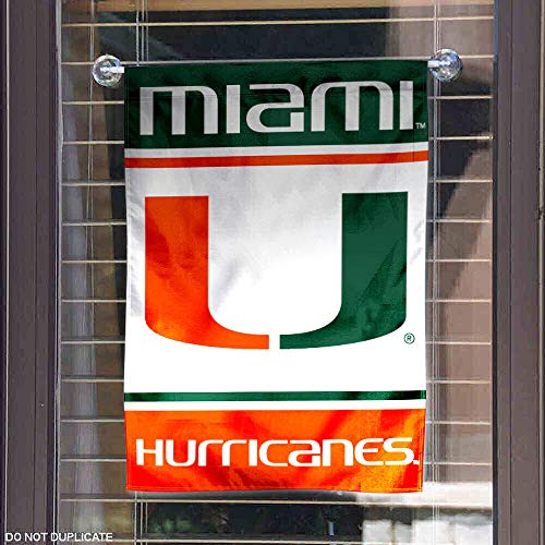 College Flags & Banners Co. Miami Hurricanes Garden Flag - 757 Sports Collectibles