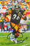 Jerome Bettis Autographed Steelers Goal Line Art Card w/HOF- Beckett Blue - 757 Sports Collectibles