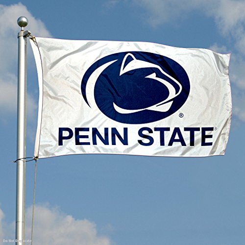 PSU White Penn State Nittany Lions University Large College Flag - 757 Sports Collectibles