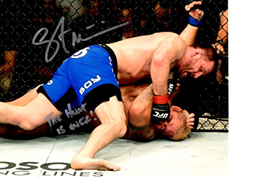 UFC Champion Stipe Miocic signed 11x14 photo inscribed "The Hunt Is Over"