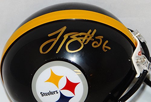 LeVeon Bell Autographed Gold Pittsburgh Steelers Mini Helmet- JSA Auth - 757 Sports Collectibles