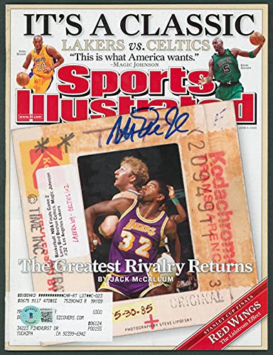 Lakers Magic Johnson Signed June 2008 Sports Illustrated Magazine BAS Witnessed - 757 Sports Collectibles