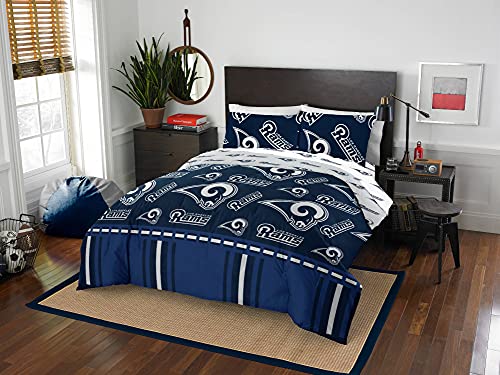 NFL Los Angeles Rams "Rotary" Queen Bed In Bag Set, 86" x 86" - 757 Sports Collectibles