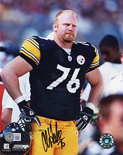 Chris Hoke Autographed Pittsburgh 8x10 Photo - BAS (Black Ink) - 757 Sports Collectibles