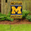Michigan Wolverines Garden Flag and Flag Stand Holder Flagpole Set - 757 Sports Collectibles