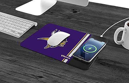 SOAR NFL Wireless Charging Mouse Pad, Minnesota Vikings - 757 Sports Collectibles