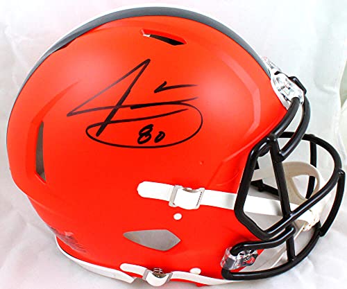 Jarvis Landry Autographed Browns F/S Speed Authentic Helmet-Beckett W Hologram Black - 757 Sports Collectibles