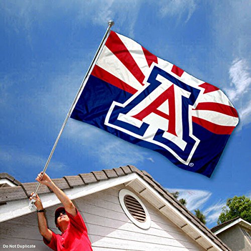 College Flags & Banners Co. Arizona Wildcats AZ State Design Flag - 757 Sports Collectibles