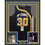 Framed Autographed/Signed George McGinnis"HOF 17" 33x42 Indiana Blue Basketball Jersey JSA COA