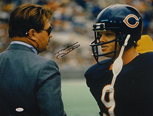 Mike Ditka Autographed Blk Chicago Bears 16x20 W/ Jim McMahon Photo- JSA W Auth