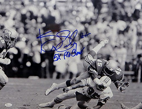 Kenny Easley Autographed Seahawks 16x20 BW Photo W/ 5X Pro Bowl- JSA W Auth