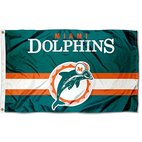 WinCraft Dolphins Throwback Vintage Retro 3x5 Banner Flag - 757 Sports Collectibles