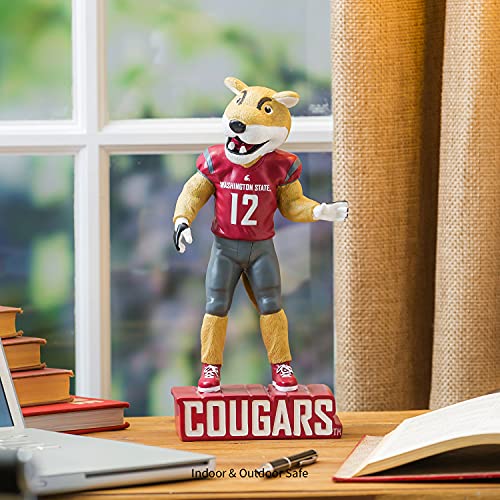 Team Sports America NCAA Washington State University Fun Colorful Mascot Statue 12 Inches Tall - 757 Sports Collectibles