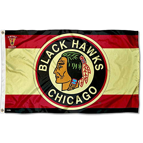 WinCraft Chicago Blackhawks Vintage Throwback Flag - 757 Sports Collectibles