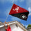 College Flags & Banners Co. Split Alabama vs Georgia House Divided 3x5 Flag - 757 Sports Collectibles