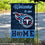 WinCraft Tennessee Titans Welcome Home Decorative Garden Flag Double Sided Banner - 757 Sports Collectibles