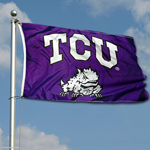 College Flags & Banners Co. Texas Christian Horned Frogs Double Sided Flag - 757 Sports Collectibles