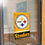 Pittsburgh Steelers Black and Gold Banner Window Wall Hanging Flag with Suction Cup - 757 Sports Collectibles