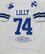 Bob Lilly Autographed White Stat Pro Style Jersey- JSA W Authenticated
