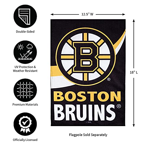 Team Sports America NHL Double Sided Boston Bruins Garden Flag Officially Licensed Sports Flag for Home Office Yard Sports Gift - 757 Sports Collectibles