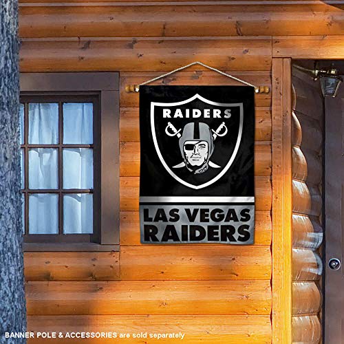 WinCraft Las Vegas Raiders Double Sided House Banner Flag - 757 Sports Collectibles