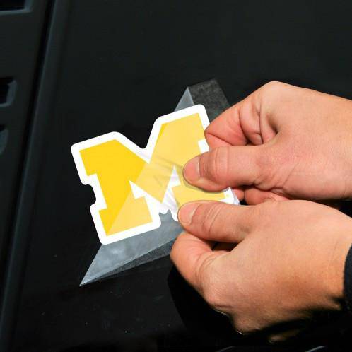 NCAA Michigan Wolverines Perfect Cut 4x4 Diecut Decal - 757 Sports Collectibles