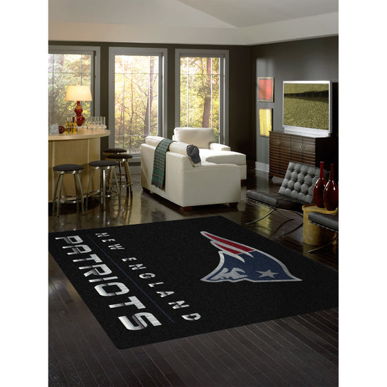 New England Patriots Chrome Rug