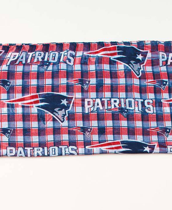 NFL New England Patriots Endless Loop Plaid Infinity Scarf - 757 Sports Collectibles