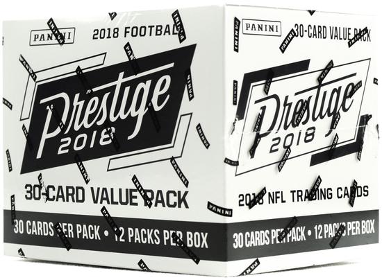 2018 Panini Prestige Football Fat Packs Hobby Box (Factory Sealed)