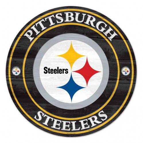 Pittsburgh Steelers Wood Sign 19.75" - 757 Sports Collectibles