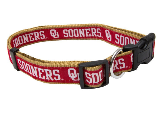 Oklahoma Sooners Dog Collar - Ribbon Pets First