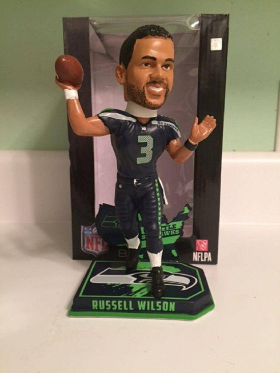 NFL Seattle Seahawks Russell Wilson 8" Nations Bobblehead Figure - 757 Sports Collectibles