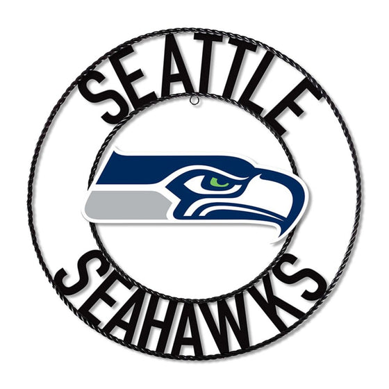 Seattle Seahawks 24" Wrought Iron Wall Art - 757 Sports Collectibles