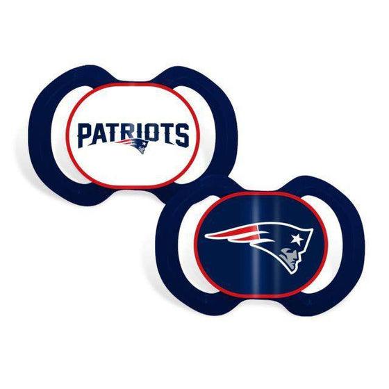 New England Patriots Orthodonic Pacifiers (Set of 2) - BPA Free - 757 Sports Collectibles