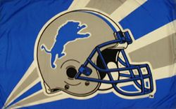 Detroit Lions Helmet Flag