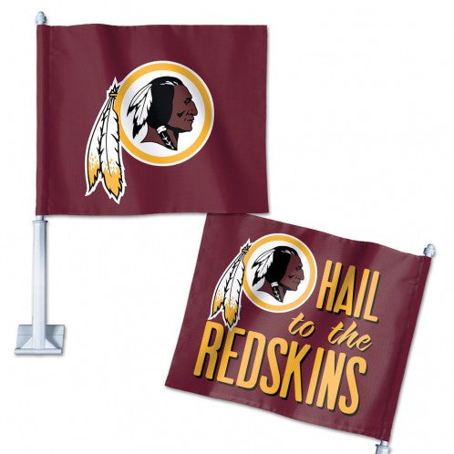 WASHINGTON REDSKINS SLOGAN CAR FLAG