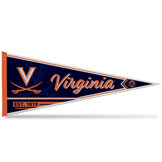 Rico Industries NCAA Virginia Cavaliers Classic 12" x 30" Felt Wall Décor Pennant - Great for Home/Bed Room/Man Cave Décor - 757 Sports Collectibles