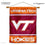 Virginia Tech Hokies Double Sided Banner and Wood Banner Pole Set - 757 Sports Collectibles