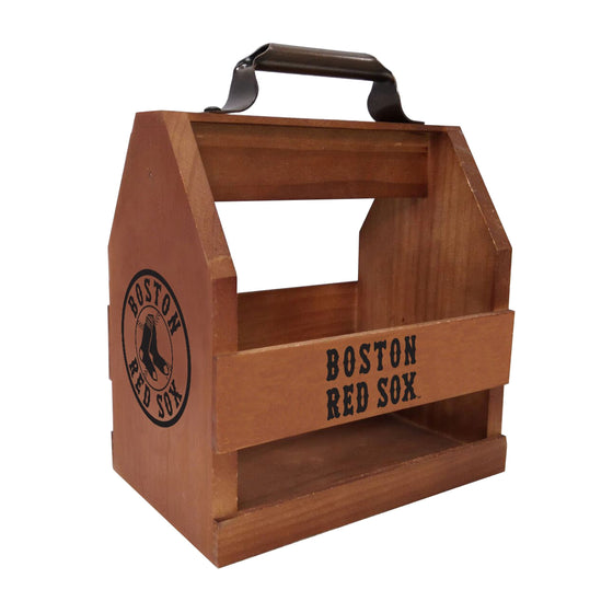 Boston Red Sox Wood BBQ Caddy