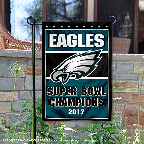 WinCraft Philadelphia Eagles 2017 Football Champions Double Sided Garden Flag - 757 Sports Collectibles